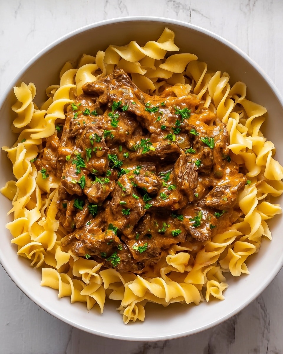 Hearty Beef & Mushroom Stroganoff: Strips or Meatballs?